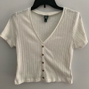 TARGET Faux Button-up T-shirt